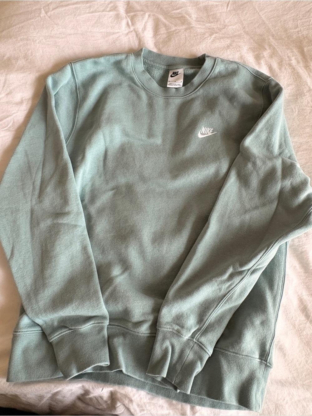 Nike Club Fleece Crewneck Sweatshirt Cannon Green M